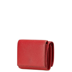 グッチ GGマーモント 三つ折り財布 コンパクトウォレット 474746 レッド レザー レディース GUCCI 【中古】