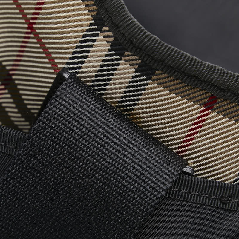 バーバリー ノバチェック トートバッグ ショルダーバッグ ブラック ベージュ ナイロン キャンバス レディース BURBERRY 【中古】