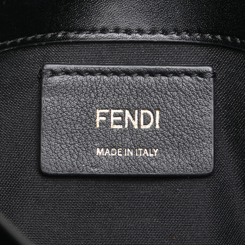 フェンディ チェーンウォレット ショルダーバッグ 8BS004 ブラック カーフレザー レディース FENDI 【中古】