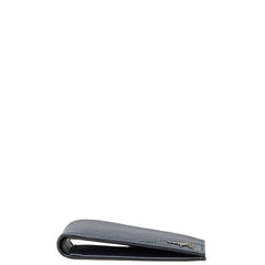 プラダ サフィアーノメタル 二つ折り財布 2MO513 ネイビー レザー レディース PRADA 【中古】