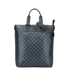 ルイ ヴィトン ダミエコバルト カバジュール トートバッグ ショルダーバッグ 2WAY N42223 ネイビー PVC レザー メンズ LOUIS VUITTON 【中古】