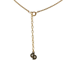 ディオール フラワーモチーフ ラインストーン ペンダントネックレス ゴールド プラスチック メッキ レディース Dior 【中古】