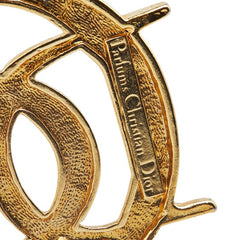 ディオール ロゴ ブローチ ゴールド メッキ レディース Dior 【中古】