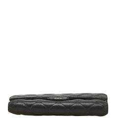 シャネル マトラッセ ココマーク 長財布 ブラック ラムスキン レディース CHANEL 【中古】