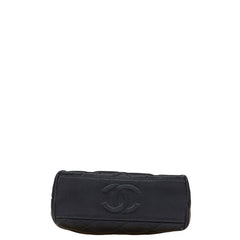 シャネル マトラッセ ココマーク 斜め掛け チェーン ショルダーバッグ ブラック サテン レディース CHANEL 【中古】