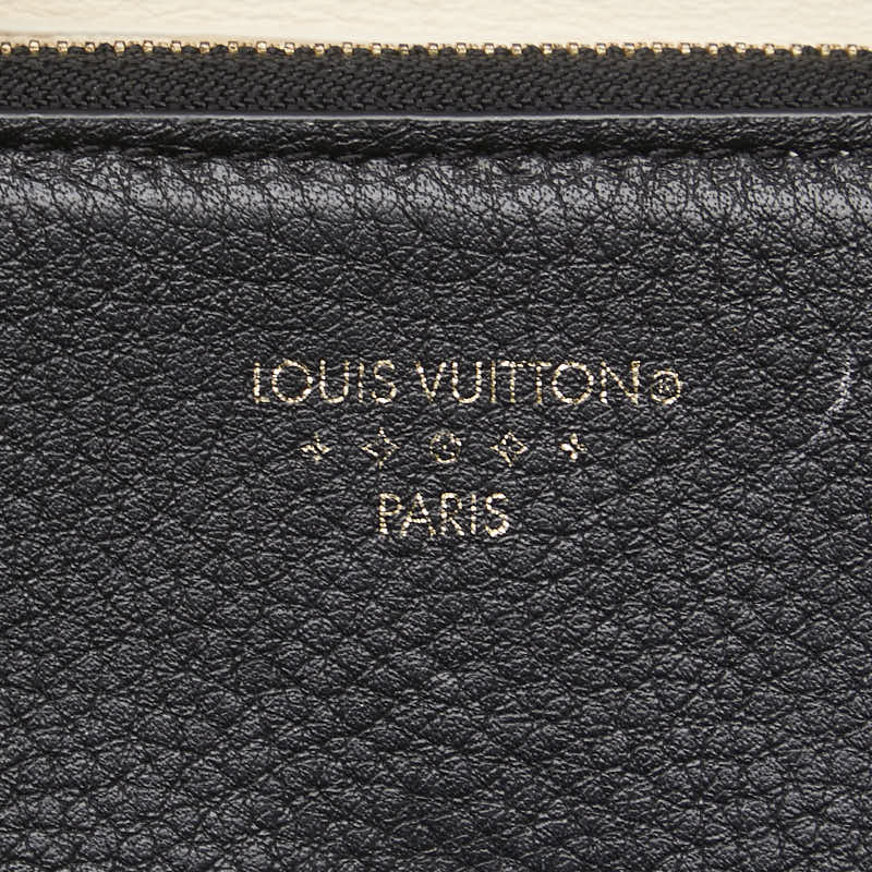ルイ ヴィトン ポルトフォイユ ポンヌフ コンパクト 三つ折り財布 M80300 ノワール ブラック レザー レディース LOUIS VUITTON 【中古】