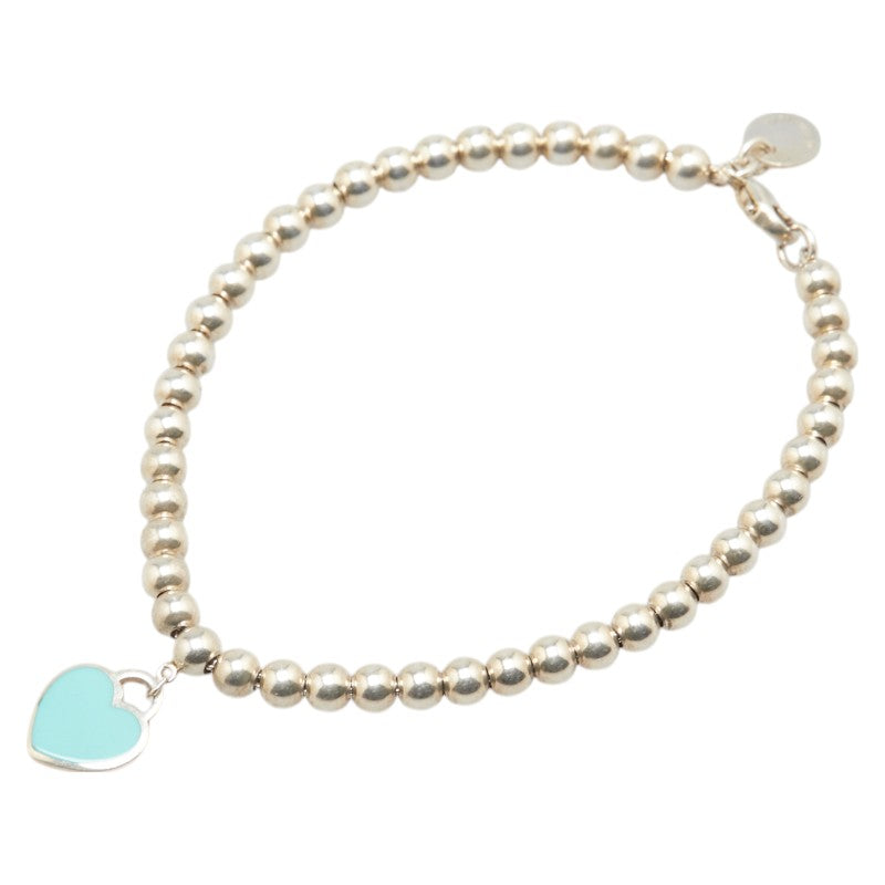 ティファニー ハートタグ ビーズ ブレスレット SV925 シルバー レディース TIFFANY&Co. 【中古】