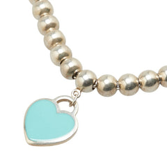 ティファニー ハートタグ ビーズ ブレスレット SV925 シルバー レディース TIFFANY&Co. 【中古】