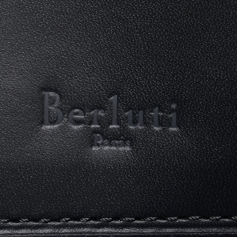 ベルルッティ ニノGM クラッチバッグ セカンドバッグ ネイビー レザー メンズ Berluti 【中古】