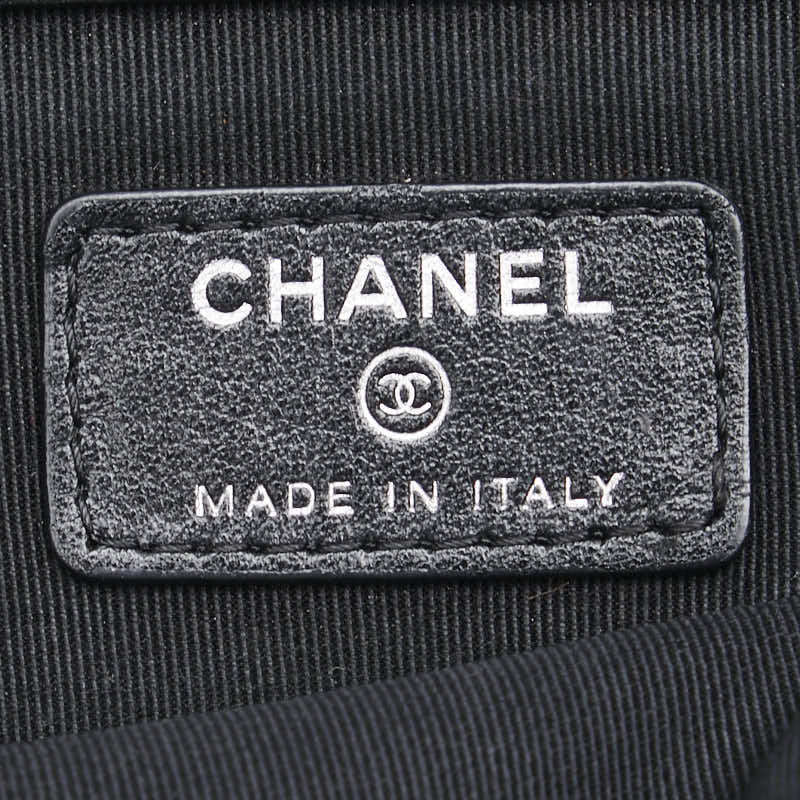 シャネル ココマーク カメリア シルバー金具 クラッチバッグ ブラック ベージュ PVC レディース CHANEL 【中古】