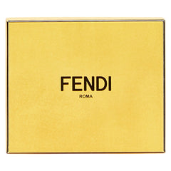 フェンディ ズッカ リボン シュシュ ヘアゴム F1BWS ブラウン ブラック シルク レディース FENDI 【中古】