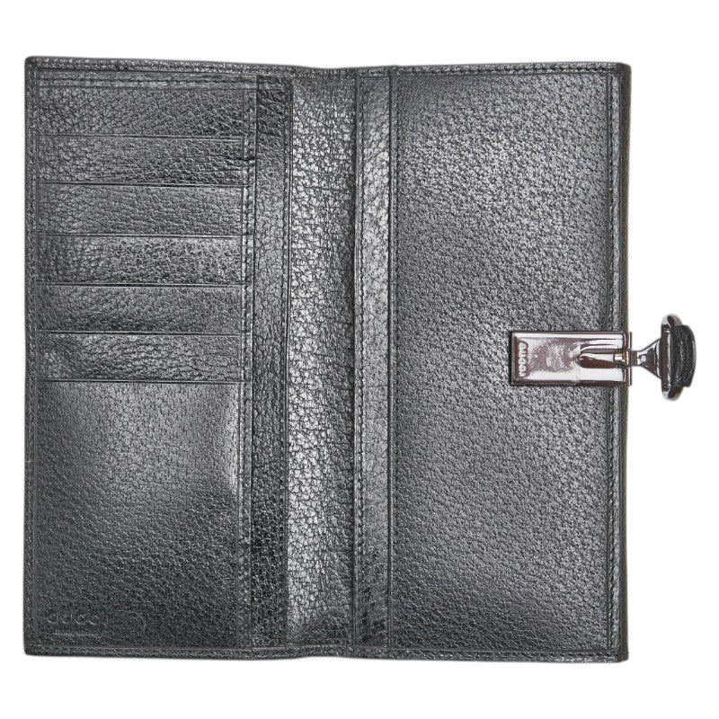 グッチ 長財布 035 1323 ブラック レザー メンズ GUCCI 【中古】