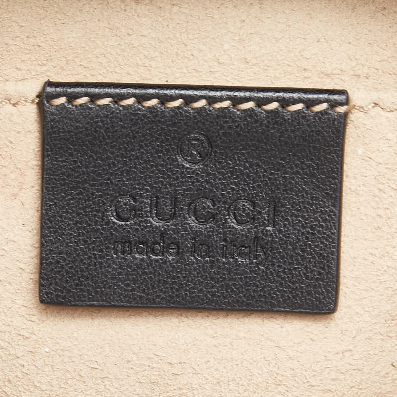 グッチ GGマーモント チェーン ショルダーバッグ 447632 ブラック レザー レディース GUCCI 【中古】