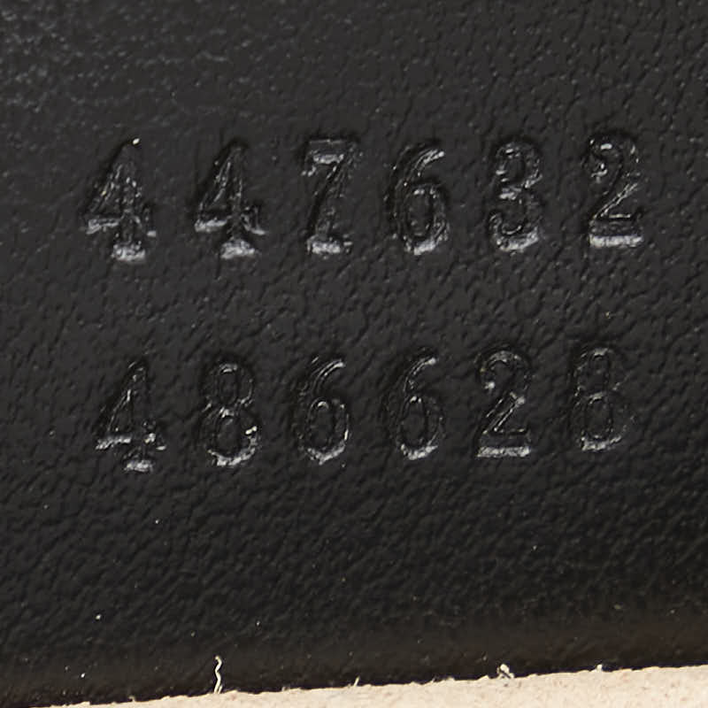 グッチ GGマーモント チェーン ショルダーバッグ 447632 ブラック レザー レディース GUCCI 【中古】