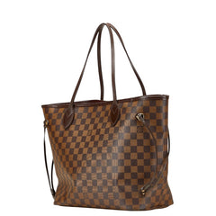 ルイ ヴィトン ダミエ ネヴァーフルMM ショルダーバッグ トートバッグ N51105 ブラウン PVC レザー レディース LOUIS VUITTON 【中古】