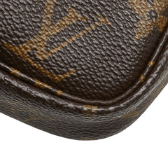 ルイ ヴィトン モノグラム ポシェット アクセソワール ハンドバッグ ポーチ M51980 ブラウン PVC レザー レディース LOUIS VUITTON 【中古】