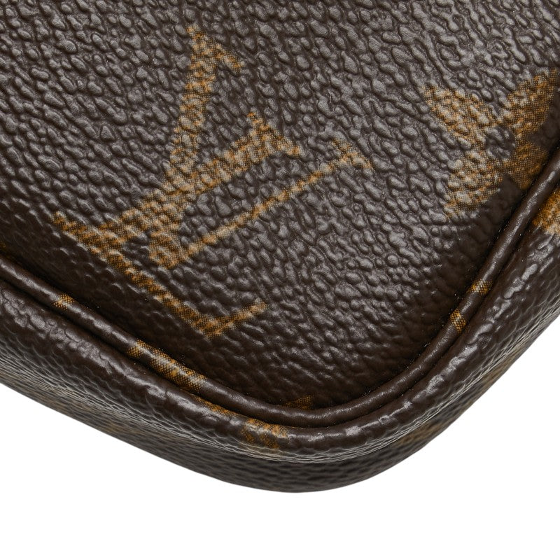 ルイ ヴィトン モノグラム ポシェット アクセソワール ハンドバッグ ポーチ M51980 ブラウン PVC レザー レディース LOUIS VUITTON 【中古】