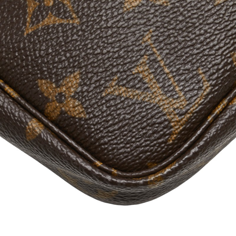 ルイ ヴィトン モノグラム ポシェット アクセソワール ハンドバッグ ポーチ M51980 ブラウン PVC レザー レディース LOUIS VUITTON 【中古】