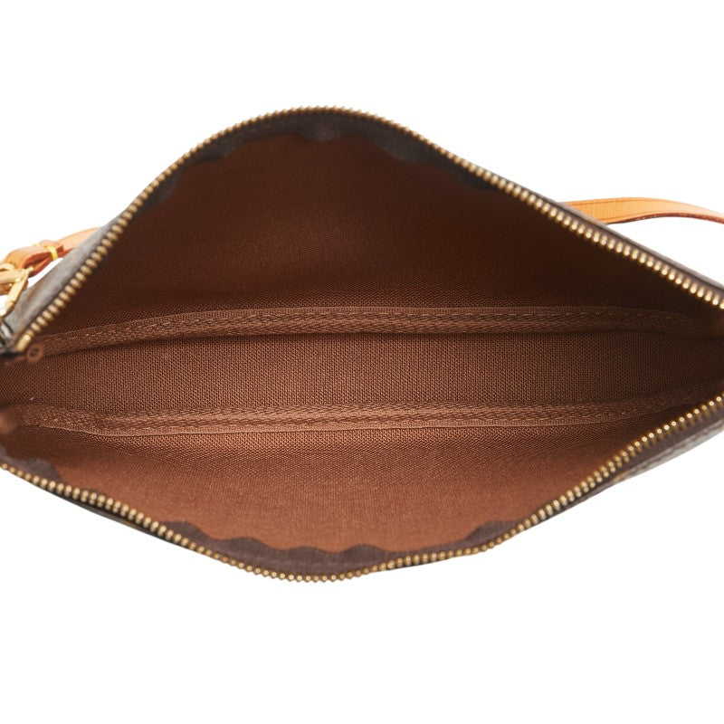 ルイ ヴィトン モノグラム ポシェット アクセソワール ハンドバッグ ポーチ M51980 ブラウン PVC レザー レディース LOUIS VUITTON 【中古】
