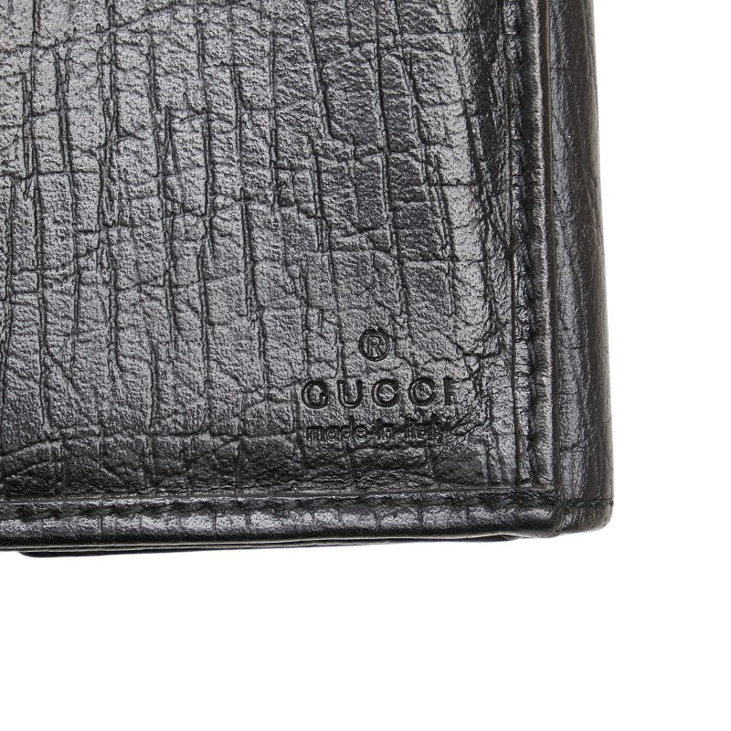 グッチ GGキャンバス ジャッキー 長財布 05479 ブラック キャンバス レザー レディース GUCCI 【中古】