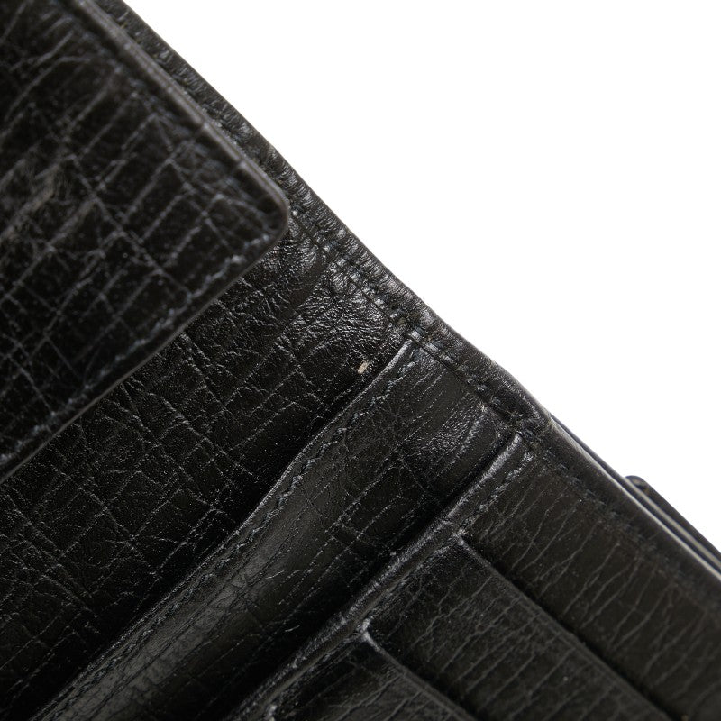 グッチ GGキャンバス ジャッキー 長財布 05479 ブラック キャンバス レザー レディース GUCCI 【中古】