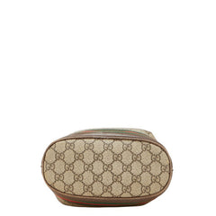 グッチ GGスプリーム オフィディア バケットバッグ ハンドバッグ ショルダーバッグ 2WAY 550621 ベージュ ブラウン PVC レザー レディース GUCCI 【中古】