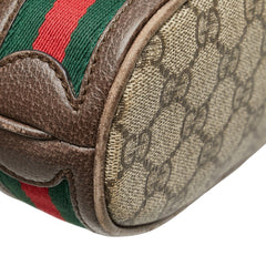 グッチ GGスプリーム オフィディア バケットバッグ ハンドバッグ ショルダーバッグ 2WAY 550621 ベージュ ブラウン PVC レザー レディース GUCCI 【中古】