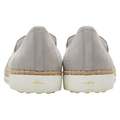 トッズ スリッポン エスパドリーユ サイズ：41 B219 グレー スウェード 麻・リネン メンズ TOD’S 【中古】