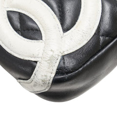 シャネル マトラッセ カンボンライン ココマーク ワンショルダーバッグ アクセサリーポーチ ブラック カーフスキン レディース CHANEL 【中古】