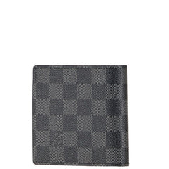 ルイ ヴィトン ダミエグラフィット ポルトフォイユ マルコ NM 二つ折り財布 N63336 ブラック PVC メンズ LOUIS VUITTON 【中古】