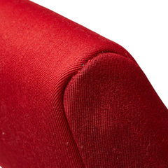 エルメス エールバッグ クラッチバッグ レッド ブラウン トワルオフィシエ レザー レディース HERMES 【中古】