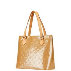 ルイ ヴィトン モノグラム ヴェルニ　 ヒューストン トートバッグ M91340 ノワゼット パテントレザー レディース LOUIS VUITTON 【中古】