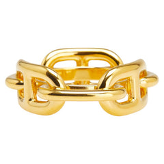 エルメス シェーヌダンクル スカーフリング ゴールド メッキ レディース HERMES 【中古】