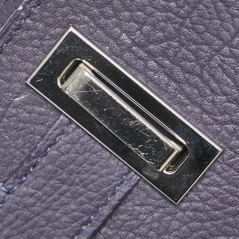 Delvaux デルヴォー ミュタン ショルダーバッグ パープル イエロー レザー レディース 【中古】