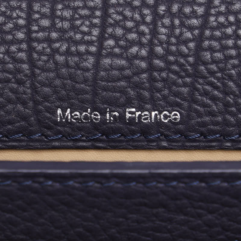 Delvaux デルヴォー ミュタン ショルダーバッグ パープル イエロー レザー レディース 【中古】