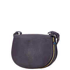 Delvaux デルヴォー ミュタン ショルダーバッグ パープル イエロー レザー レディース 【中古】