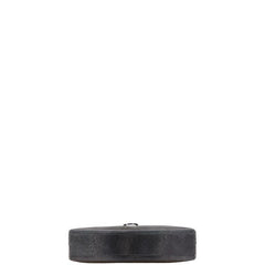 サルヴァトーレフェラガモ ガンチーニ ワンショルダーバッグ グレー ブラック レザー レディース Salvatore Ferragamo 【中古】