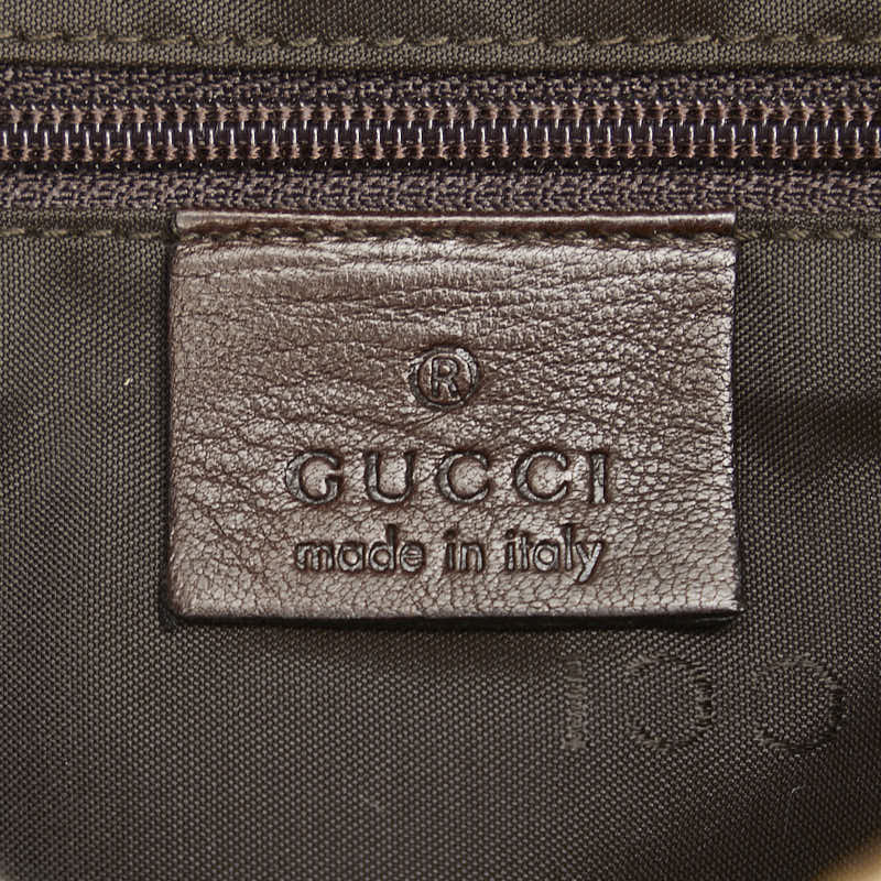 グッチ ジャッキー パイソン ワンショルダーバッグ 001 3824 3573 ブラウン ベージュ レザー レディース GUCCI 【中古】