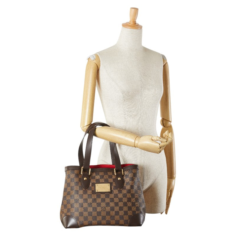 ルイ ヴィトン ダミエ ハムステッドPM トートバッグ ハンドバッグ N51205 ブラウン PVC レザー レディース LOUIS VUITTON 【中古】