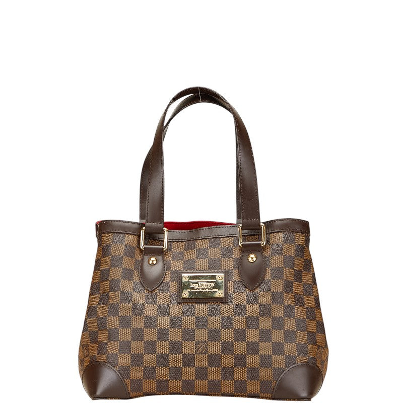 ルイ ヴィトン ダミエ ハムステッドPM トートバッグ ハンドバッグ N51205 ブラウン PVC レザー レディース LOUIS VUITTON 【中古】