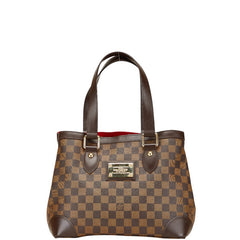 ルイ ヴィトン ダミエ ハムステッドPM トートバッグ ハンドバッグ N51205 ブラウン PVC レザー レディース LOUIS VUITTON 【中古】