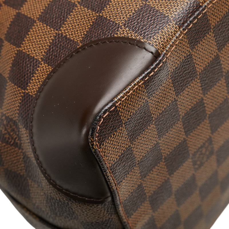ルイ ヴィトン ダミエ ハムステッドPM トートバッグ ハンドバッグ N51205 ブラウン PVC レザー レディース LOUIS VUITTON 【中古】