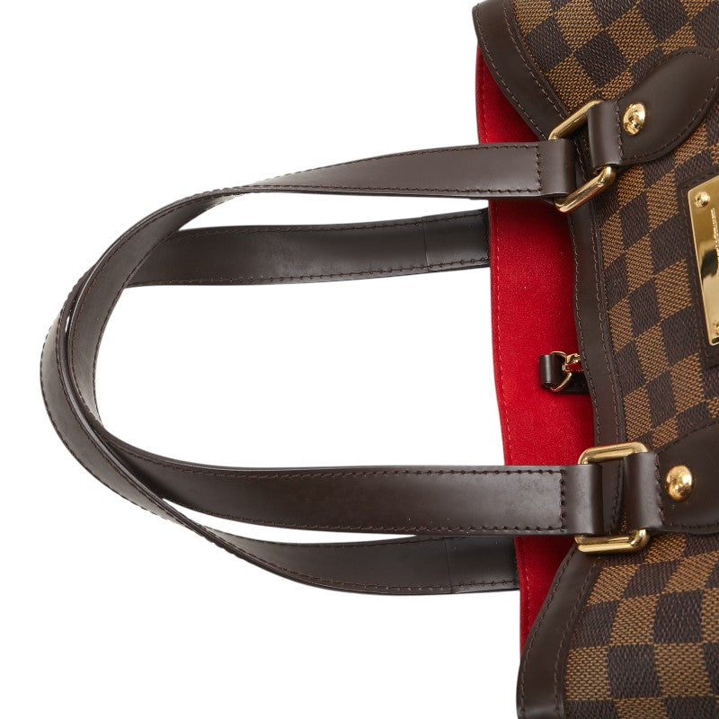 ルイ ヴィトン ダミエ ハムステッドPM トートバッグ ハンドバッグ N51205 ブラウン PVC レザー レディース LOUIS VUITTON 【中古】