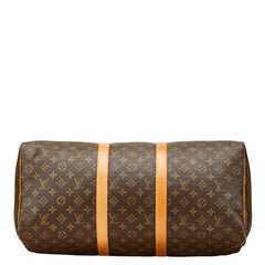 ルイ ヴィトン モノグラム キーポル50 ボストンバッグ トラベルバッグ M41426 ブラウン PVC レザー レディース LOUIS VUITTON 【中古】