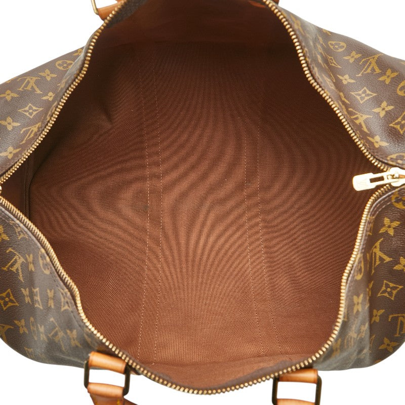 ルイ ヴィトン モノグラム キーポル50 ボストンバッグ トラベルバッグ M41426 ブラウン PVC レザー レディース LOUIS VUITTON 【中古】