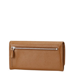プラダ 長財布 1MH037 ブラウン サフィアーノレザー レディース PRADA 【中古】