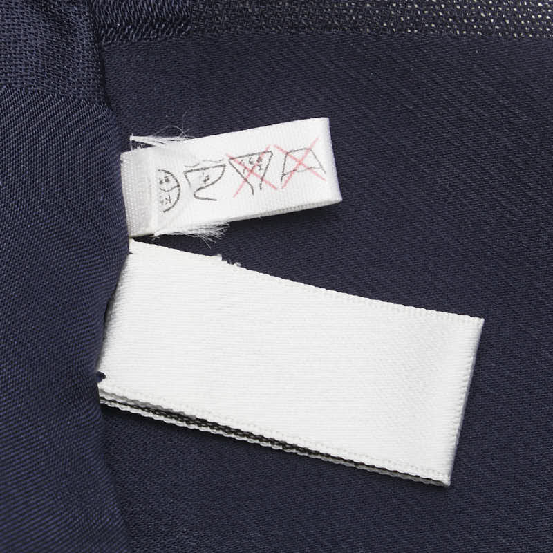 クリスチャンディオール 大判 スカーフ ネイビー シルク レディース Christian Dior 【中古】
