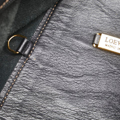 ロエベ アントン ボディバッグ スリングバッグ ブラック レザー レディース LOEWE 【中古】