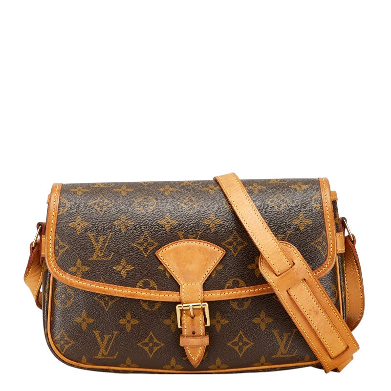ルイ ヴィトン モノグラム ソローニュ 斜め掛け ショルダーバッグ M42250 ブラウン PVC レザー レディース LOUIS VUITTON 【中古】