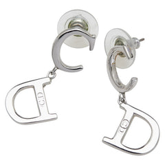 ディオール CDロゴ ピアス シルバー メタル レディース Dior 【中古】